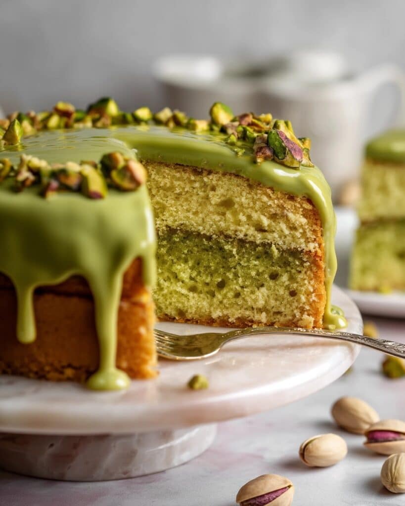 Lemon Pistachio Bundt Cake Recipe