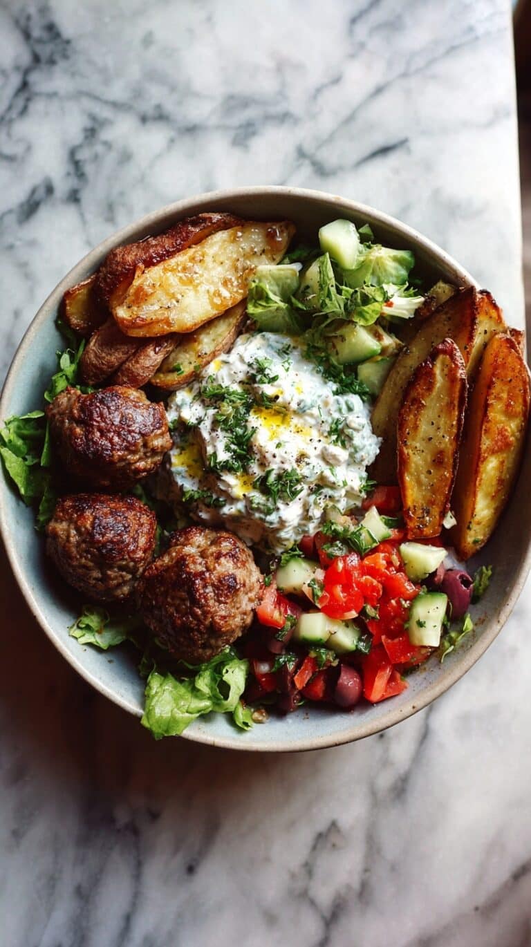 Spinach Falafel Hummus Bowl Recipe