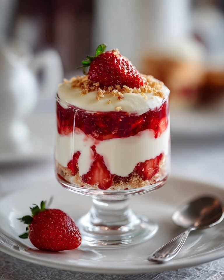 No-Bake Strawberry Lemon Cheesecake Jars Recipe