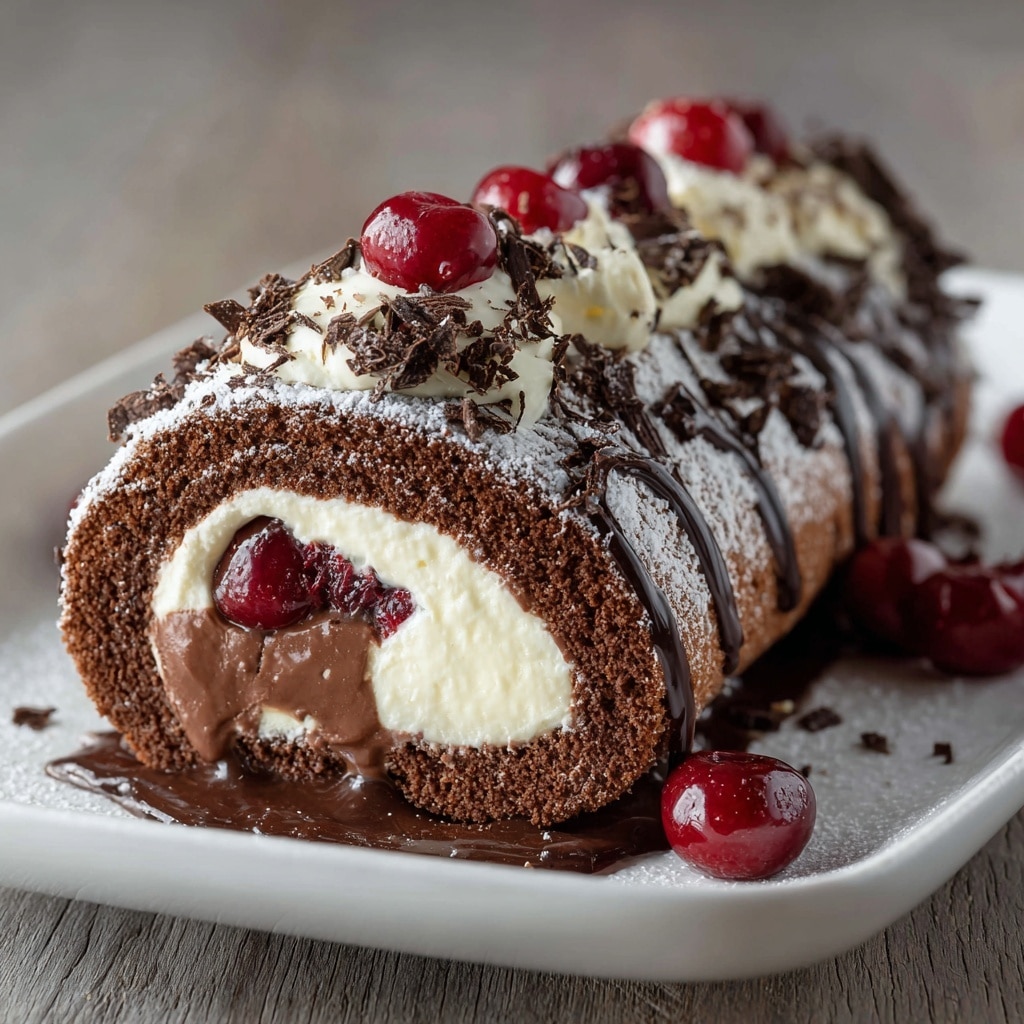 Decadent Chocolate Swiss Roll Recipe - Recipe Image