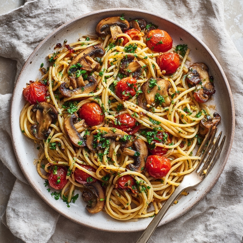 Veggie Spaghetti Puttanesca Recipe - Recipe Image