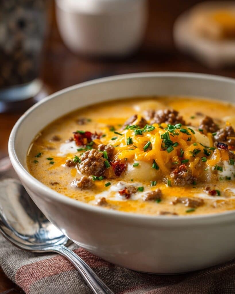 Creamy Cheesy Potato Soup Recipe