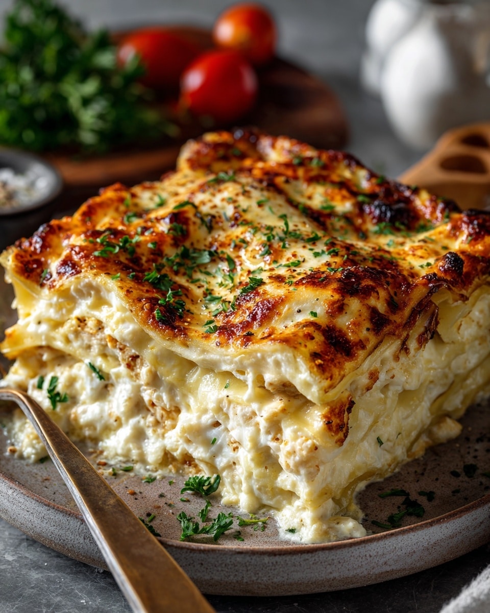 Creamy Spinach and Cheese Lasagna Recipe - Recipe Image