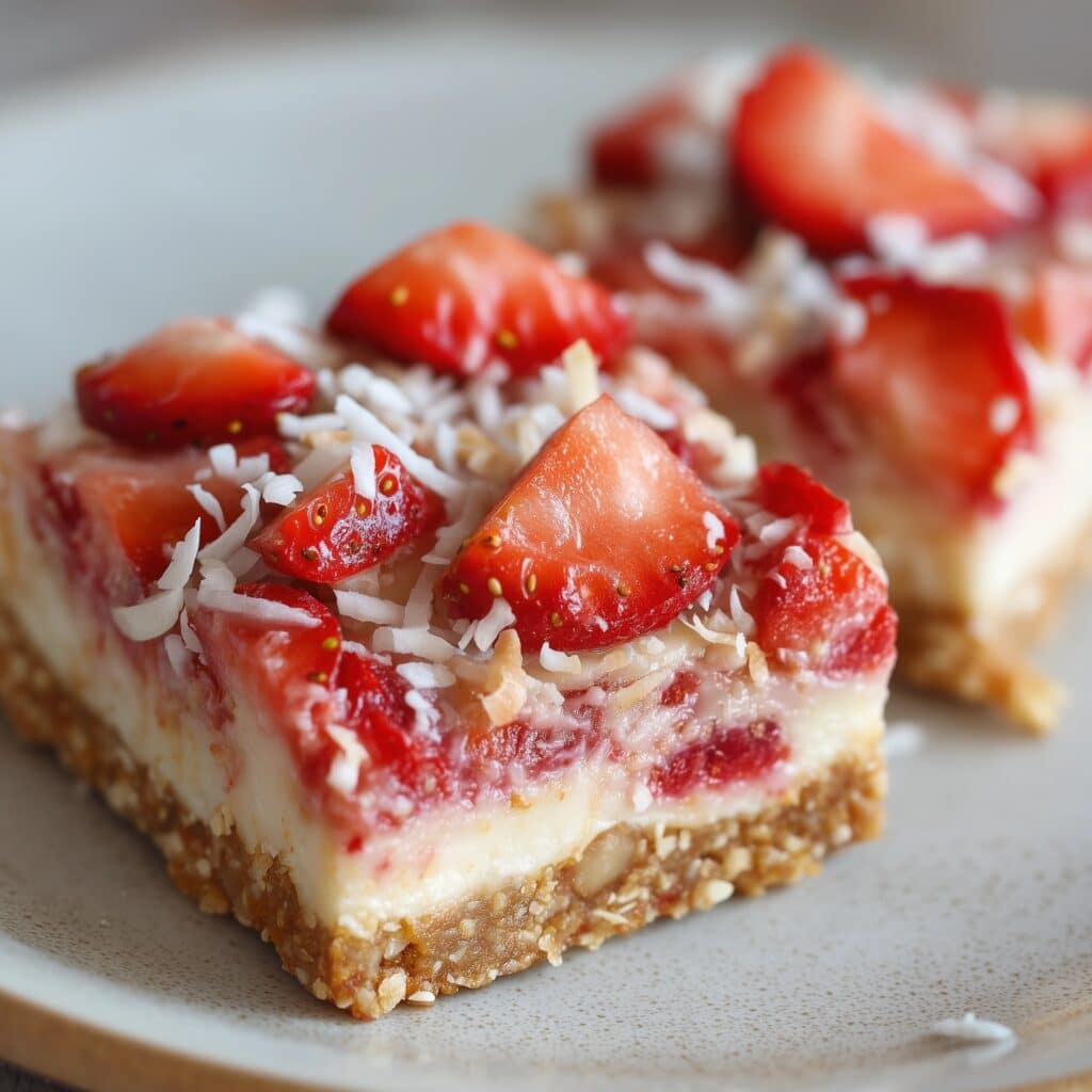 Strawberry White Chocolate Gooey Bars Recipe