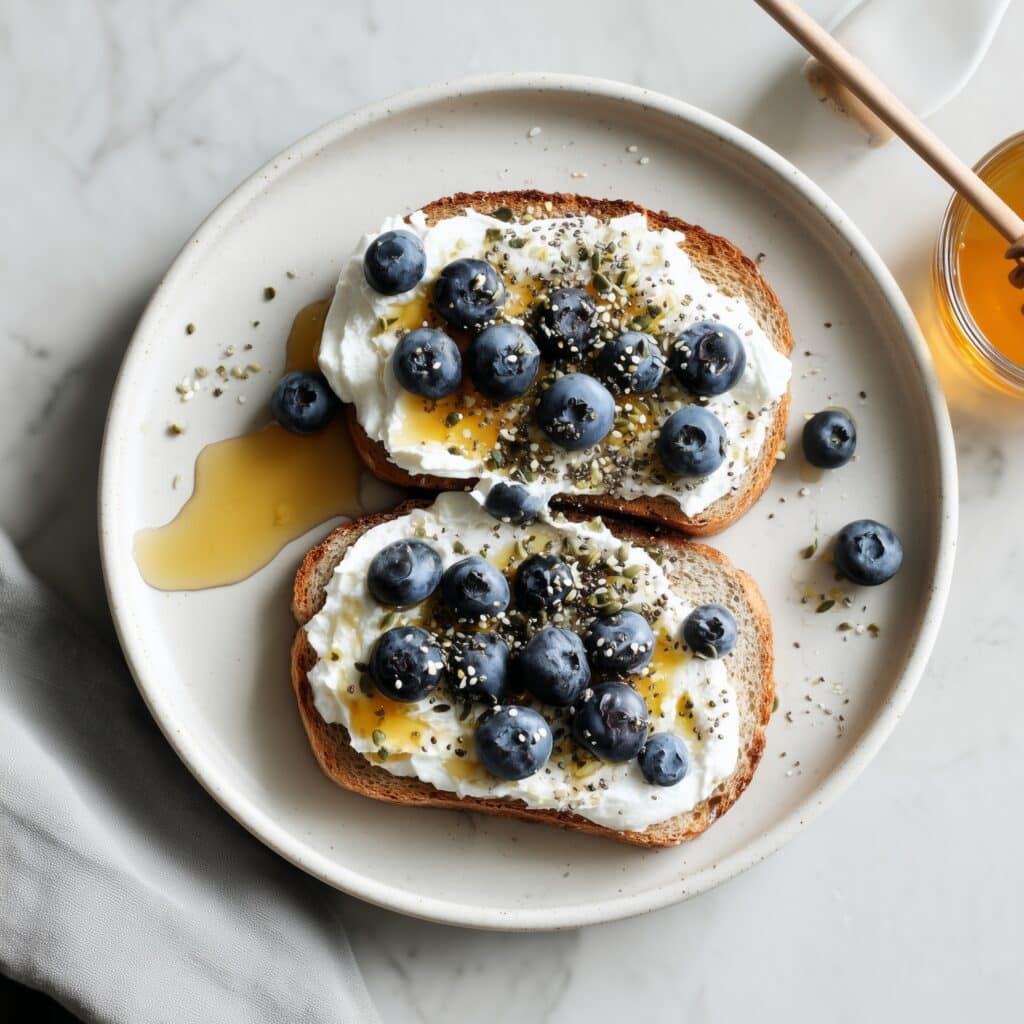 Yogurt Toast with Fresh Berries and Custard Recipe