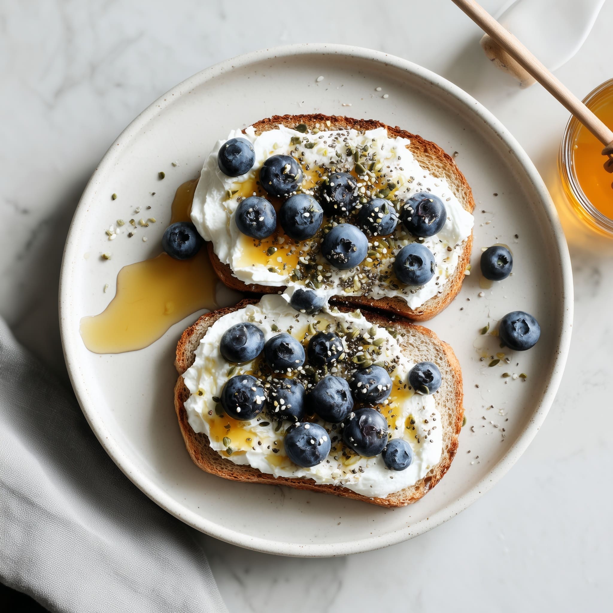 Yogurt Toast with Fresh Berries and Custard Recipe
