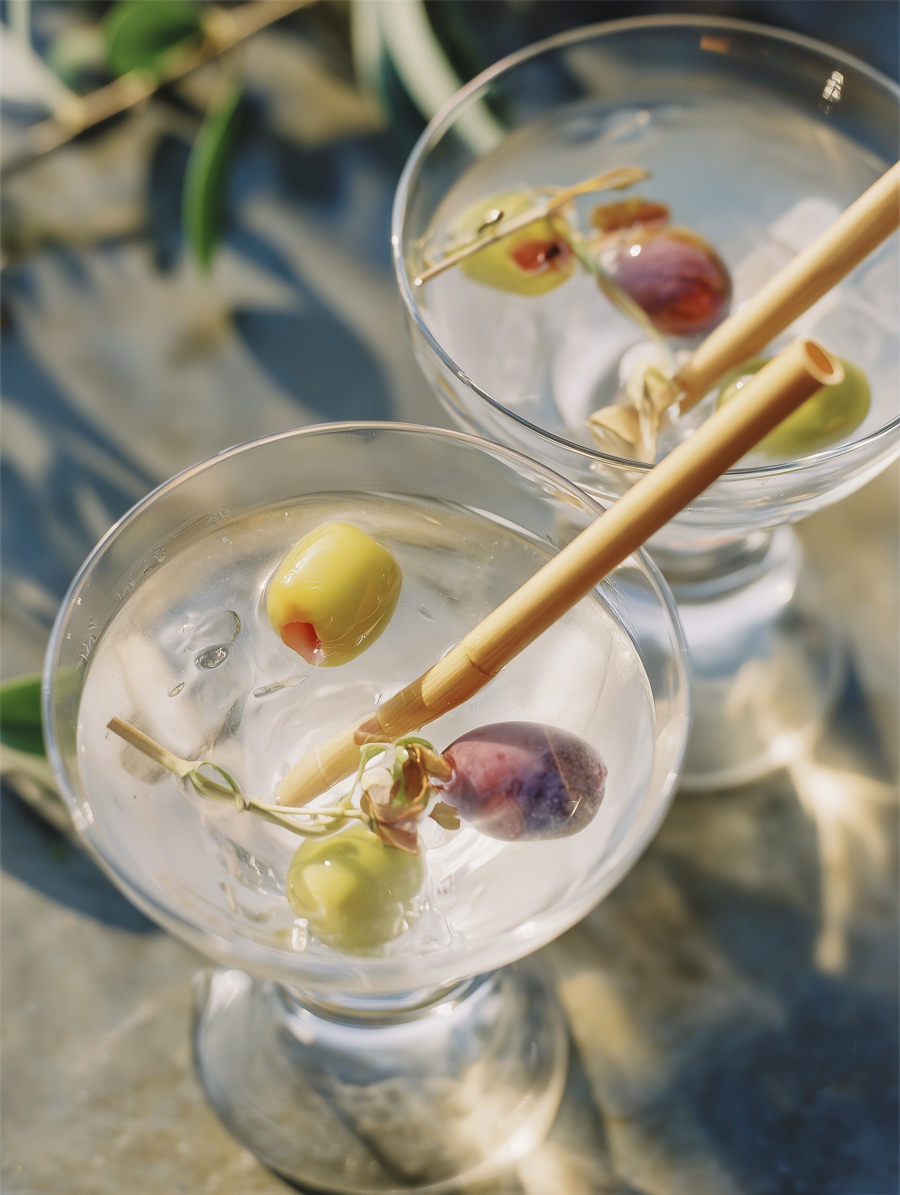 Martini Sticks: Cream Cheese, Olive, and Blue Cheese Stuffed Celery Recipe - Recipe Image