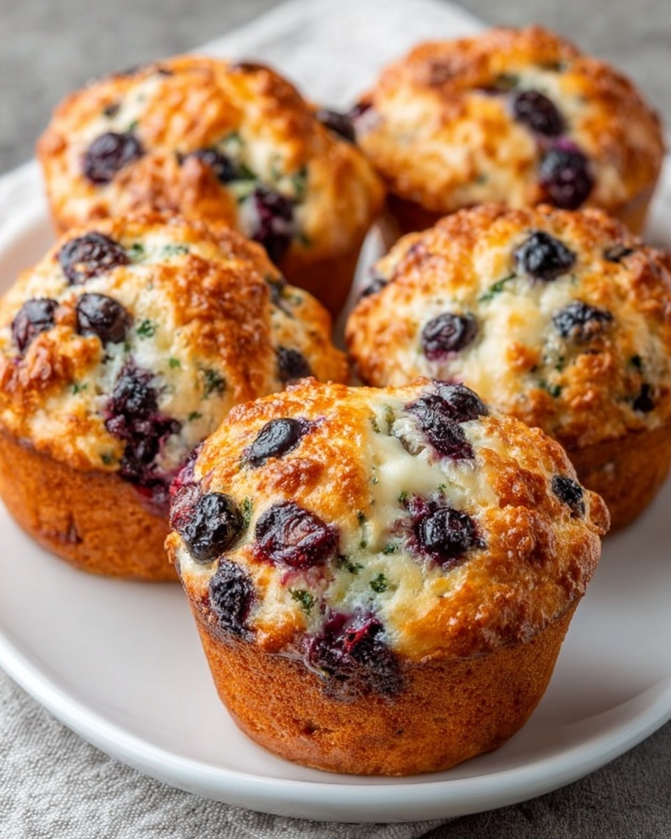 Blueberry Cream Cheese Muffins Recipe - Recipe Image