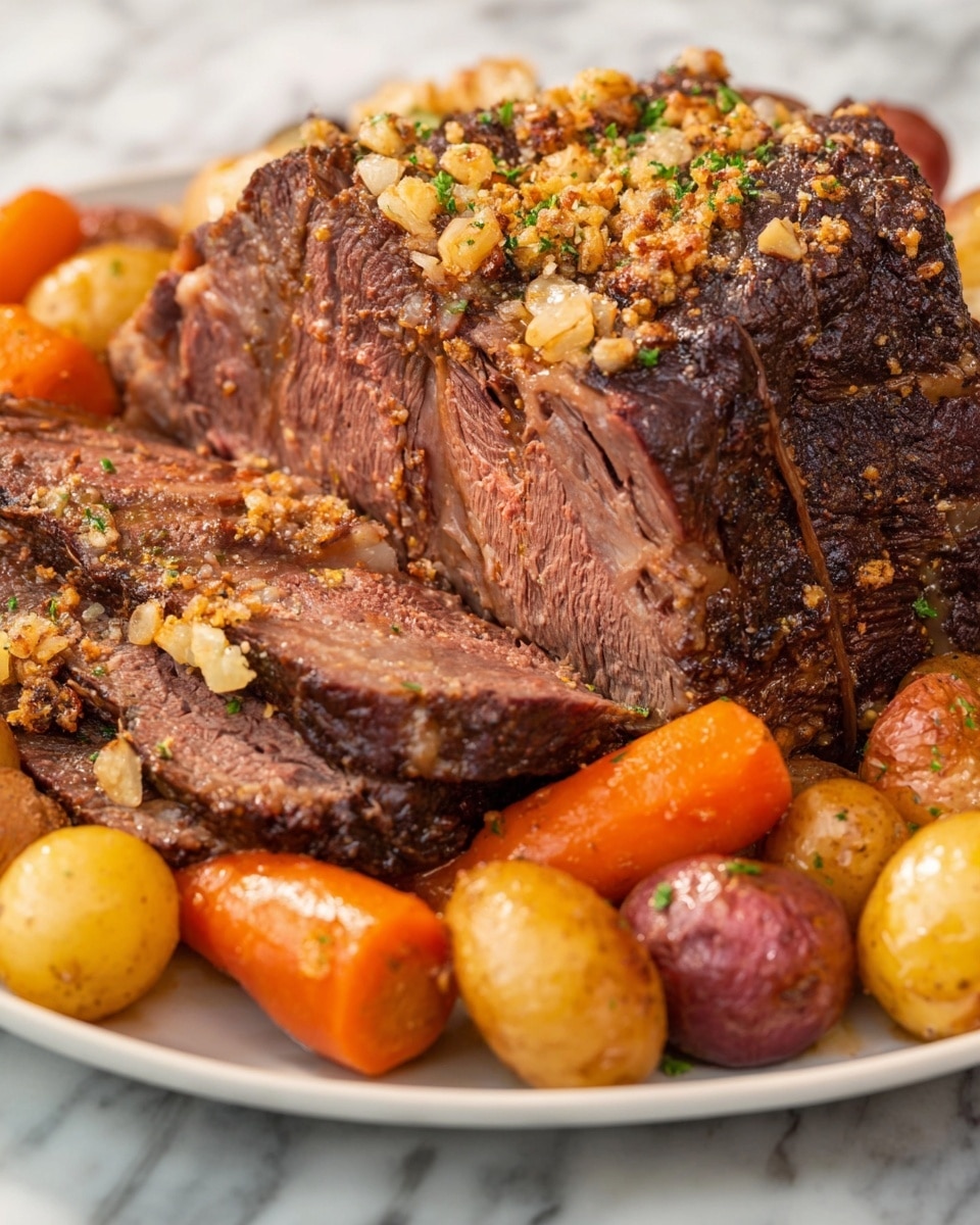 Slow Cooker Apple Cider Pot Roast Recipe - Recipe Image