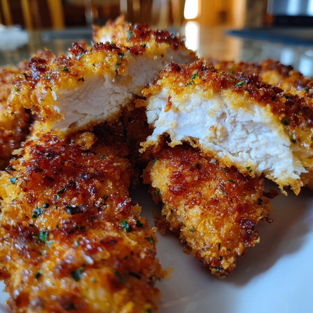 Crispy and Sweet-Spicy Hot Honey Chicken Cutlets Recipe
