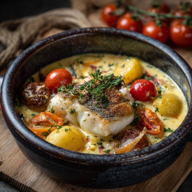 Quick Fish Chowder with Hot Butter Crackers Recipe