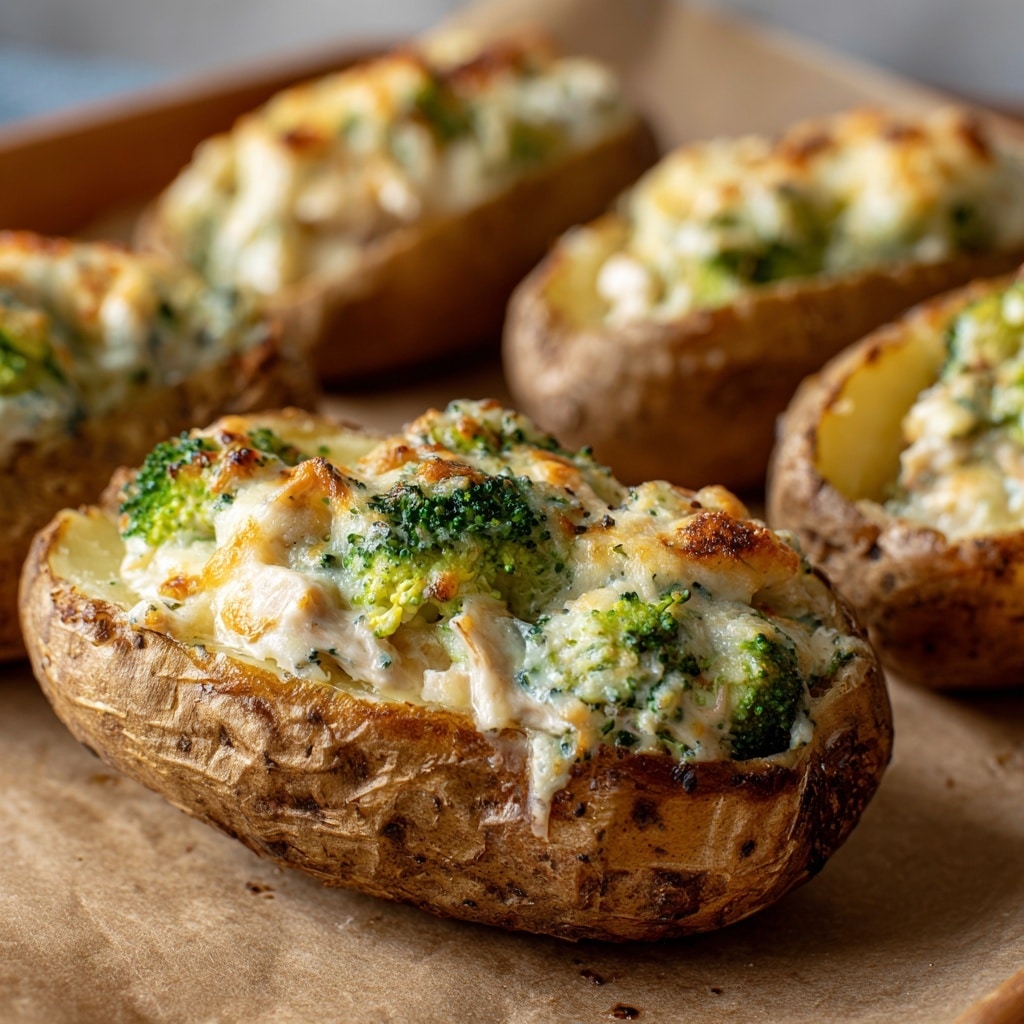 Twice Baked Potatoes (Stuffed Jacket Potatoes) Recipe