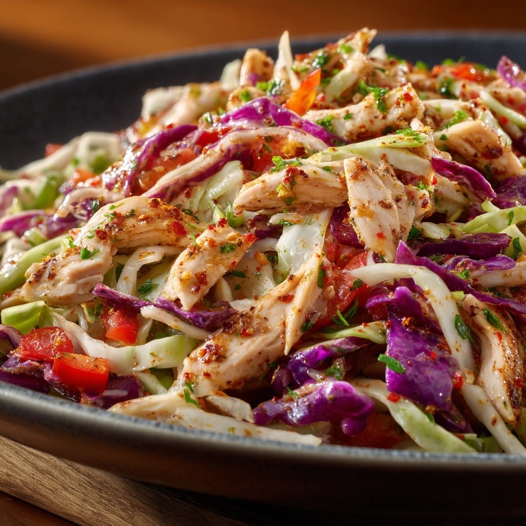Spicy Chicken Salad with Herbs, Veggies, and Sriracha Recipe - Recipe Image