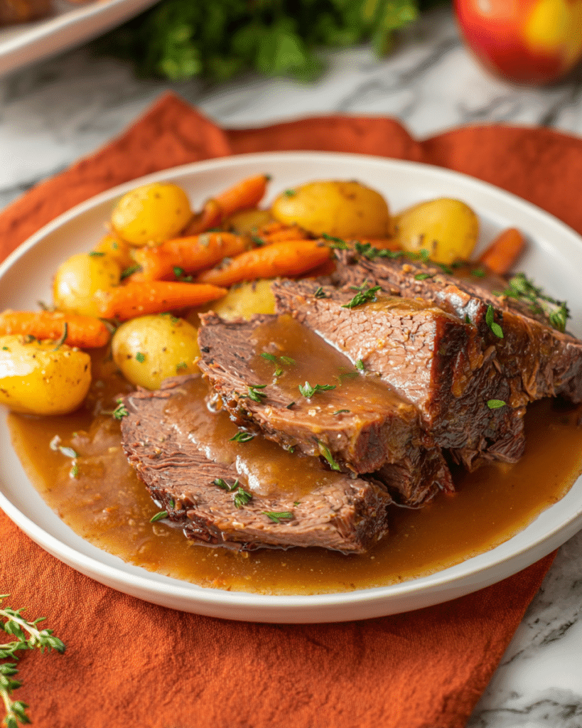 Slow Cooker Apple Cider Pot Roast Recipe
