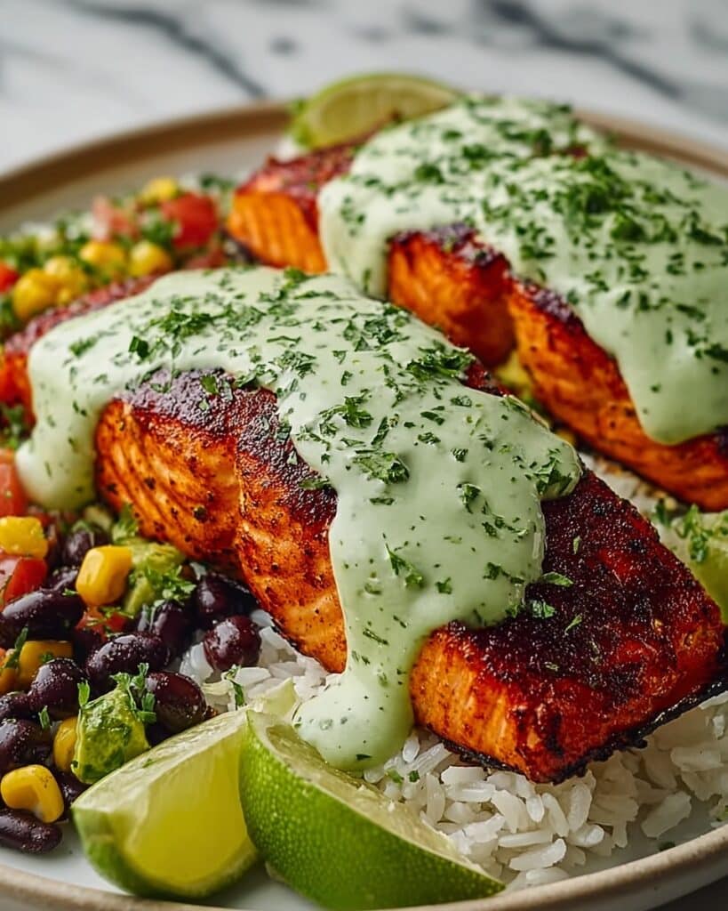 Zesty Cajun Salmon with Avocado & Lime Recipe