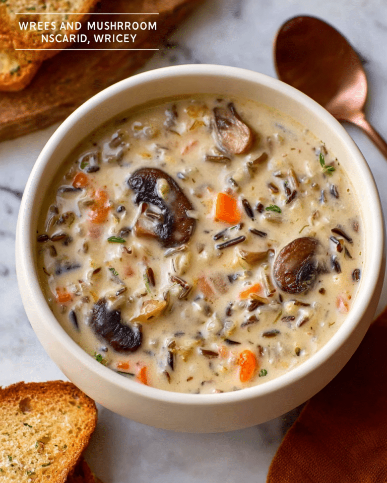Creamy Wild Rice Mushroom Soup Recipe