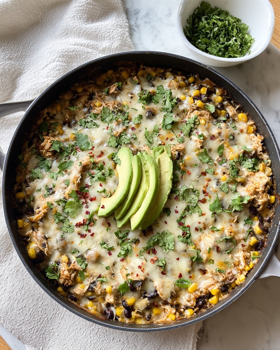 Salsa Verde Chicken & Rice Skillet Recipe