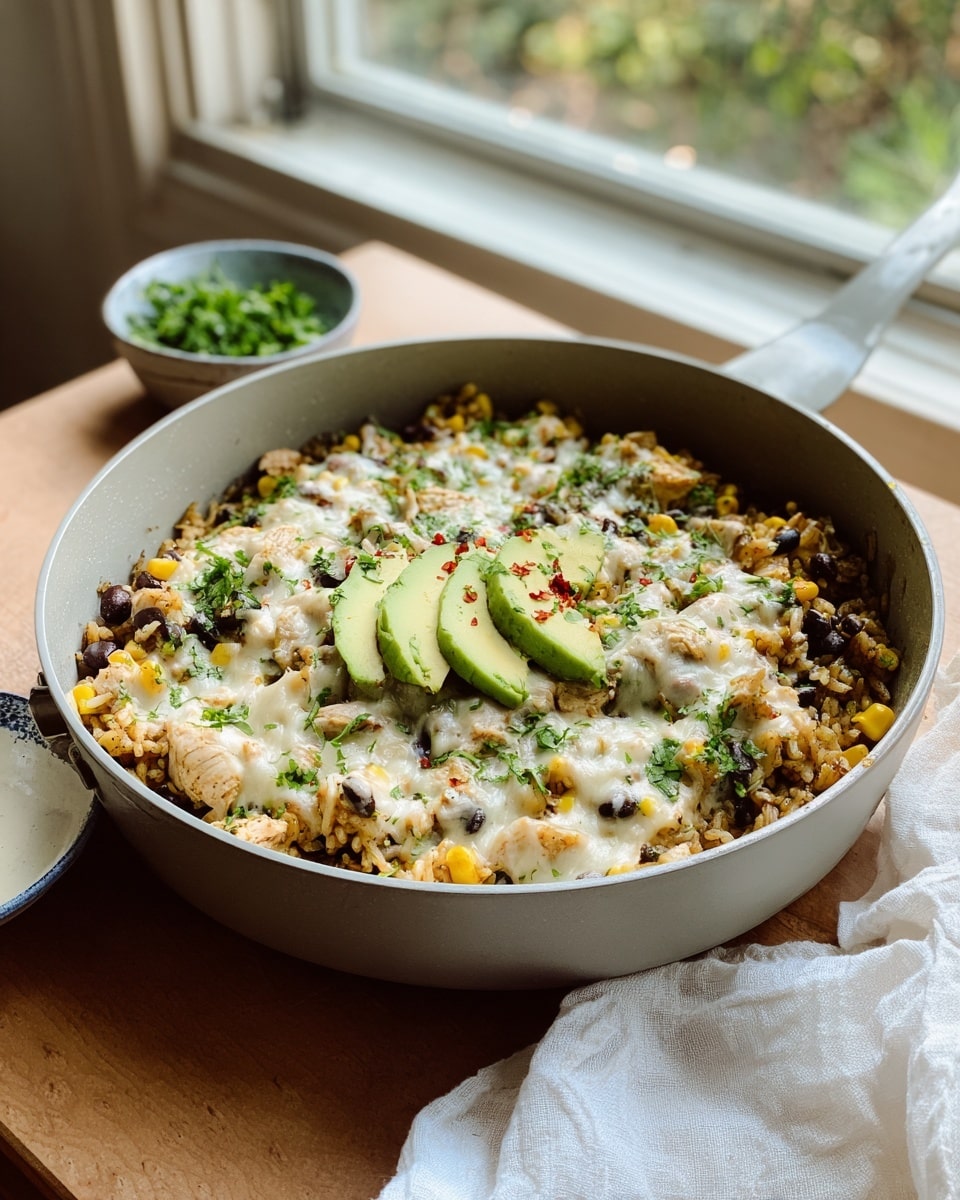 Salsa Verde Chicken & Rice Skillet Recipe - Recipe Image