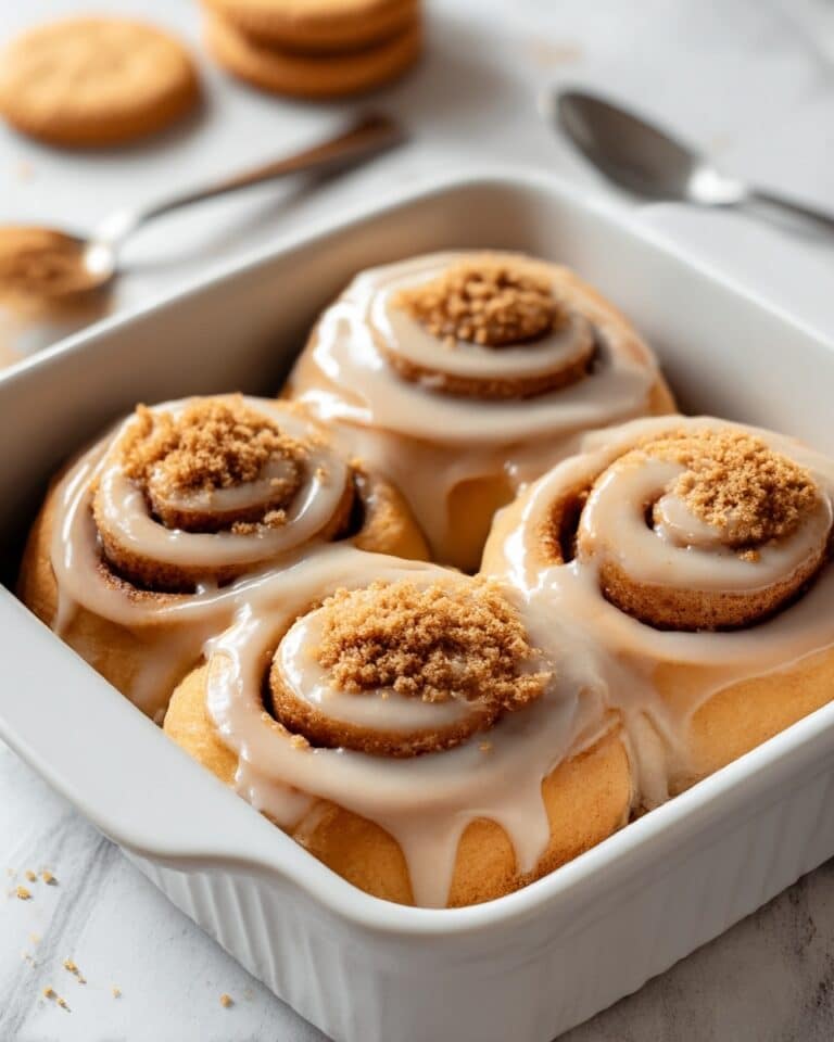 Biscoff Cookie Butter Cinnamon Rolls Recipe