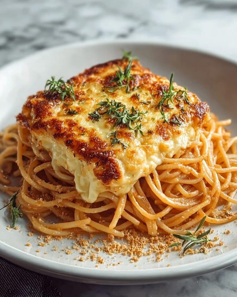 Cream Cheese Spaghetti Casserole Recipe