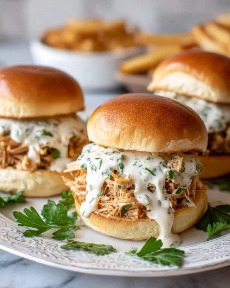 Chicken Alfredo Sloppy Joes Recipe