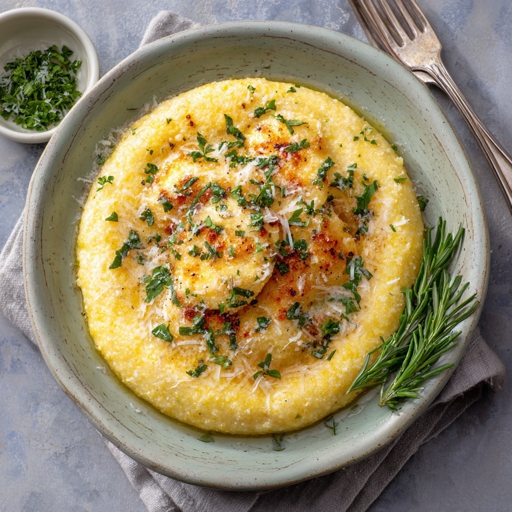 Creamy Parmesan Polenta Squares Recipe