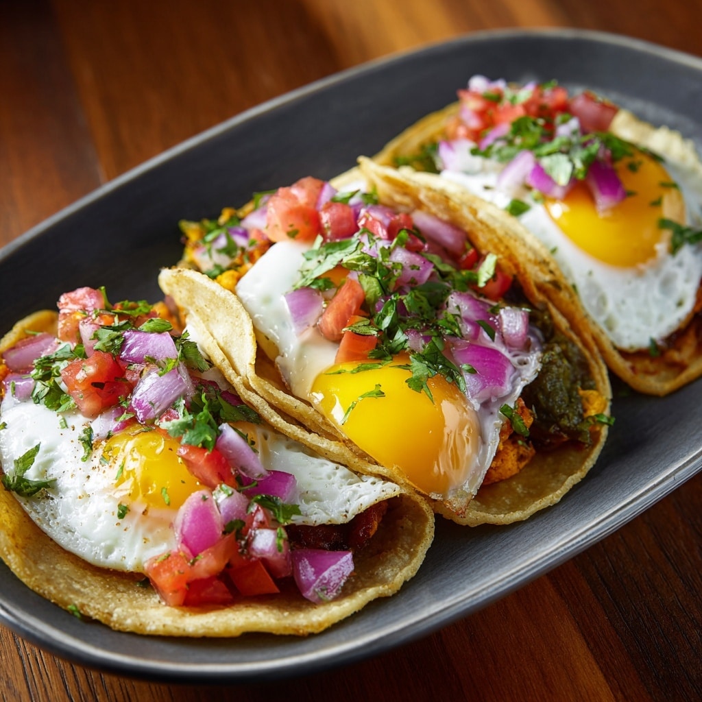 Roasted Corn and Fried Egg Tacos Recipe