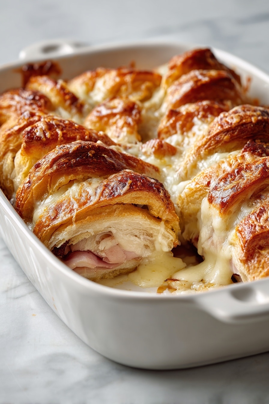 Chicken Crescent Roll Casserole Recipe - Recipe Image