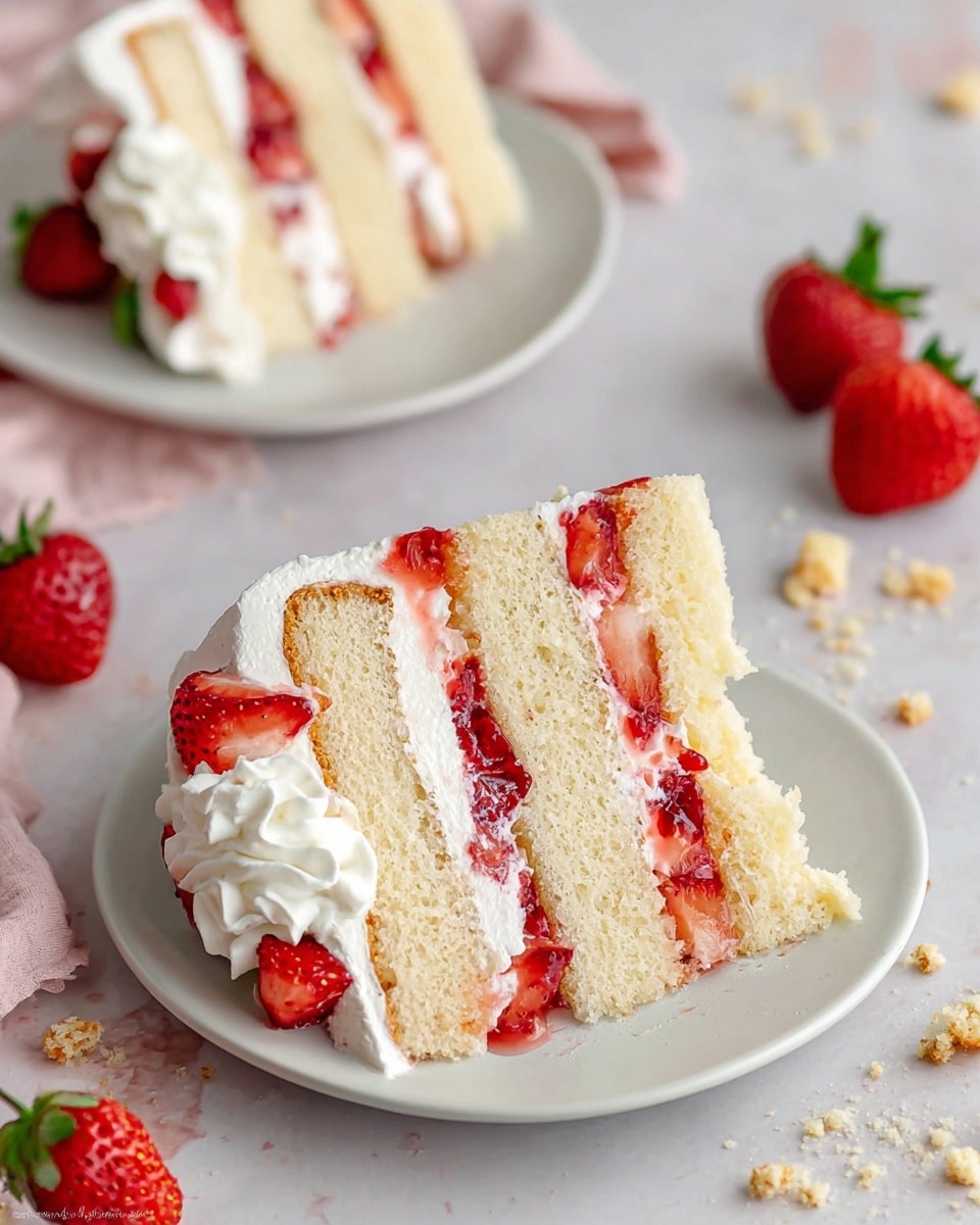 Strawberry Shortcake Layer Cake Recipe - Recipe Image