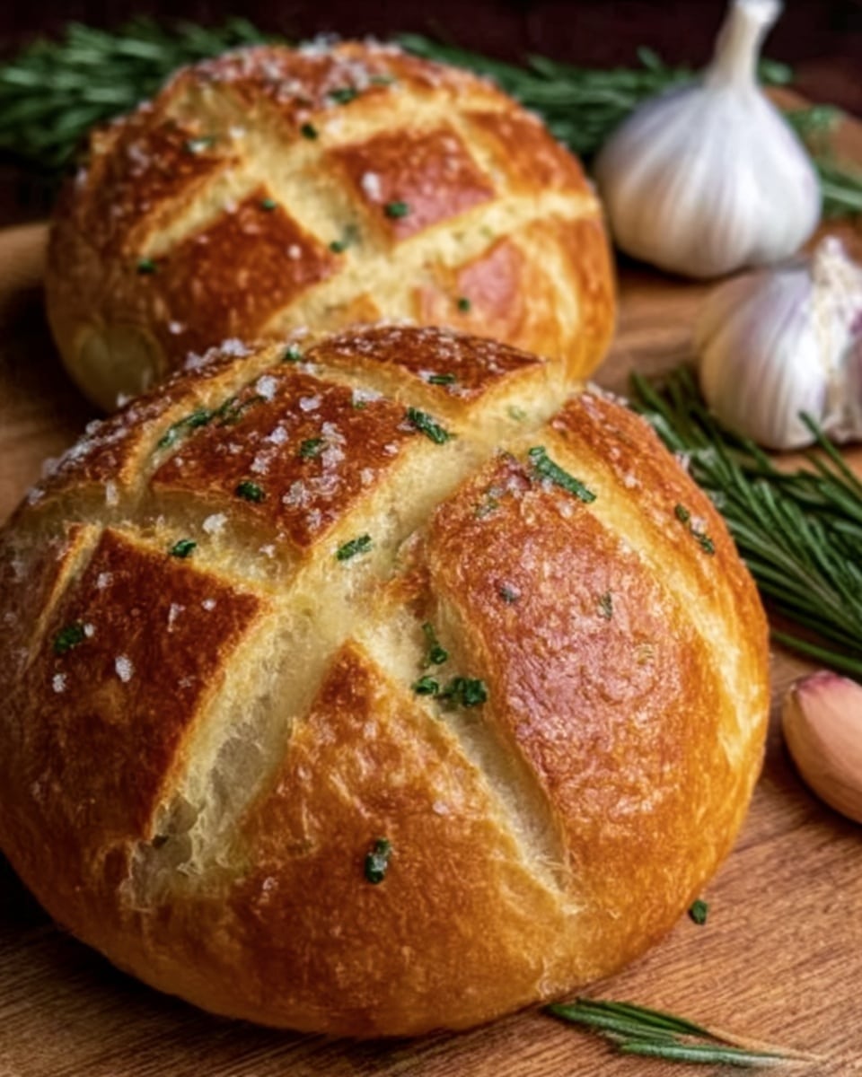 Homemade Garlic Rosemary Bread Recipe - Recipe Image