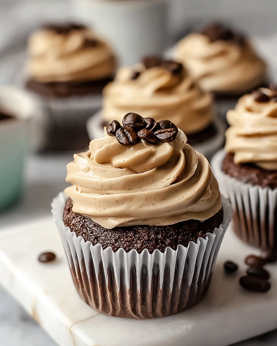 Espresso Cupcakes with Espresso Frosting Recipe - Recipe Image