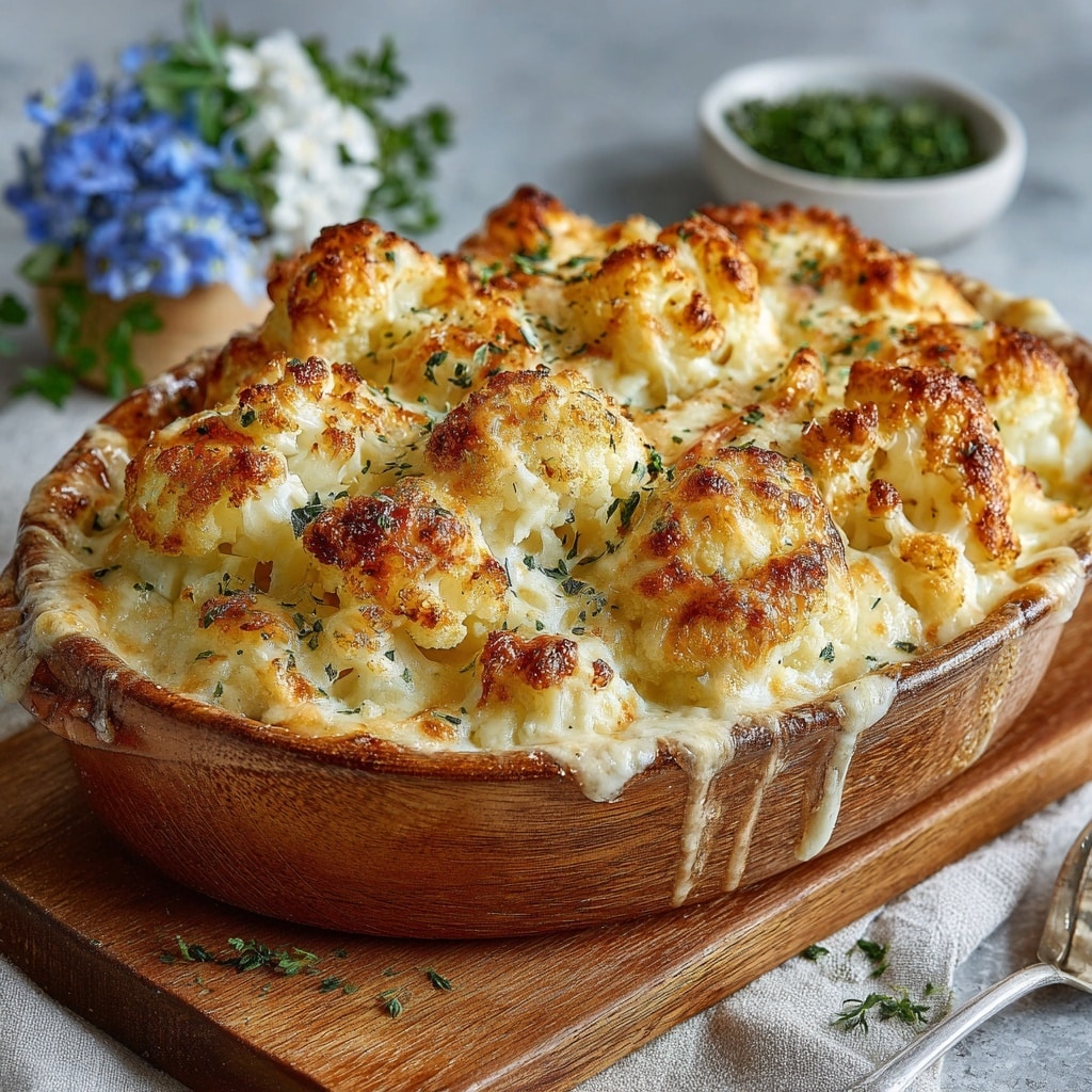 Whole Baked Cauliflower Cheese Recipe - Recipe Image