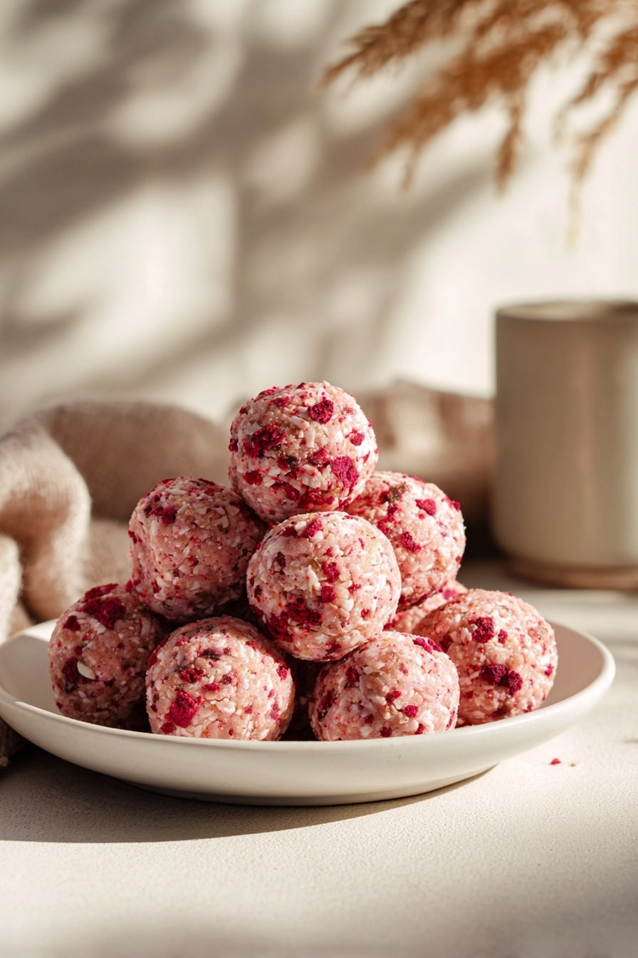 Cherry Peanut Butter Balls Recipe - Recipe Image