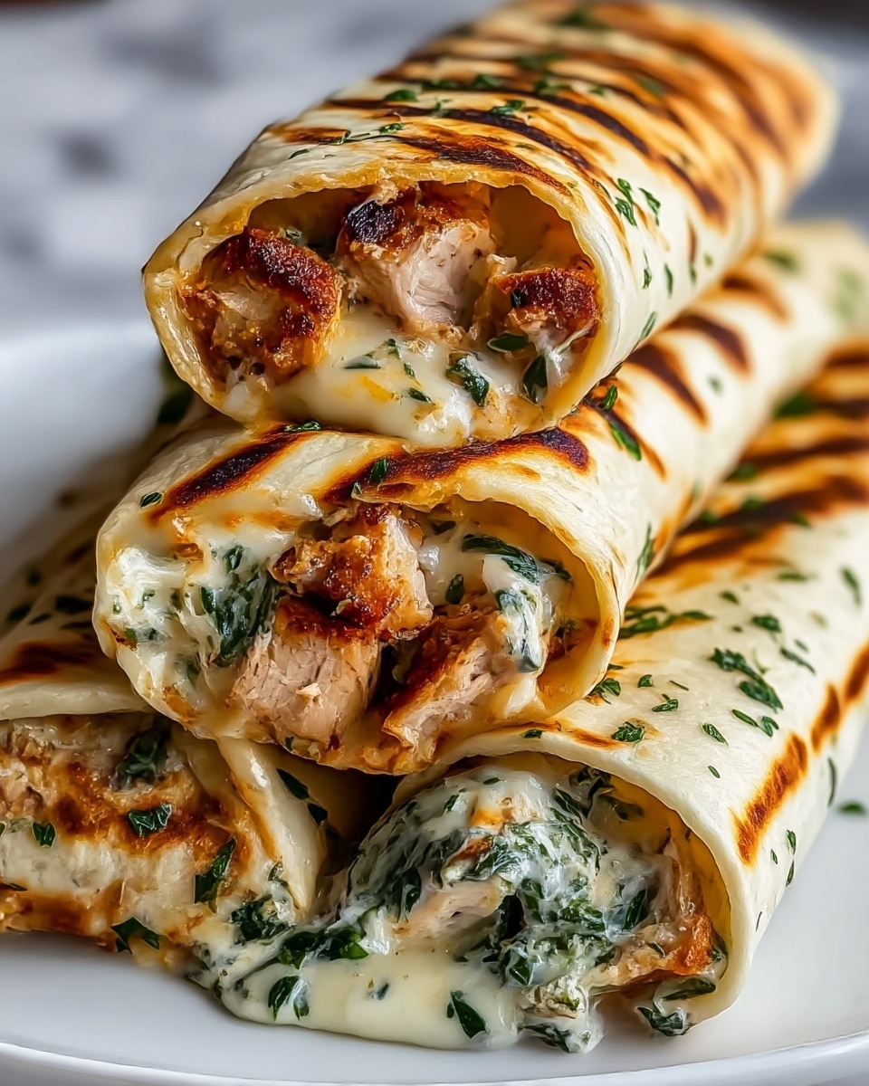 Low Carb Cheesy Garlic Chicken Wraps Recipe - Recipe Image