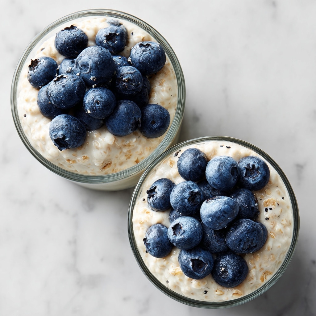 Peanut Butter Blueberry Overnight Oats Recipe - Recipe Image