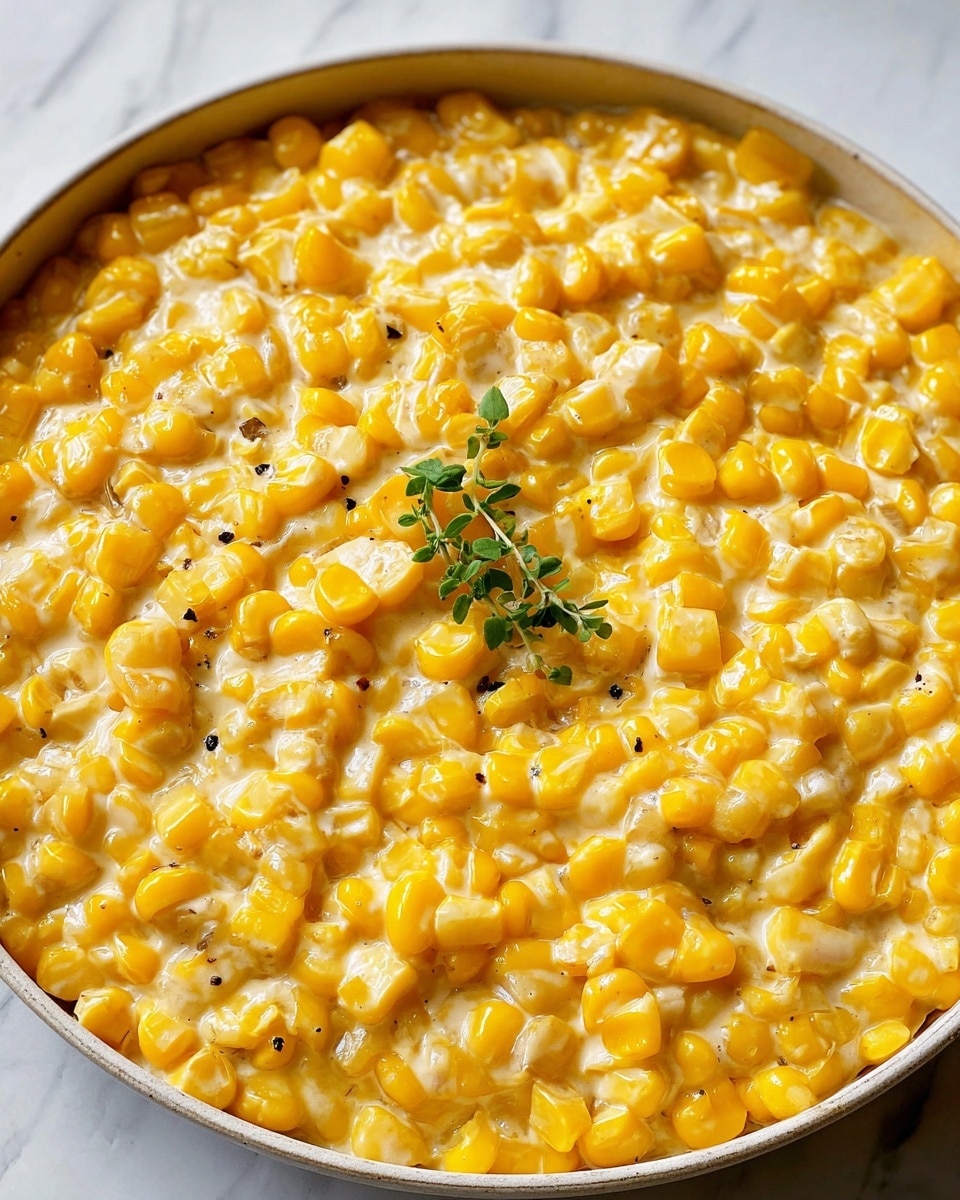 Easy Creamed Corn – A Sweet & Creamy Family Favorite Recipe - Recipe Image