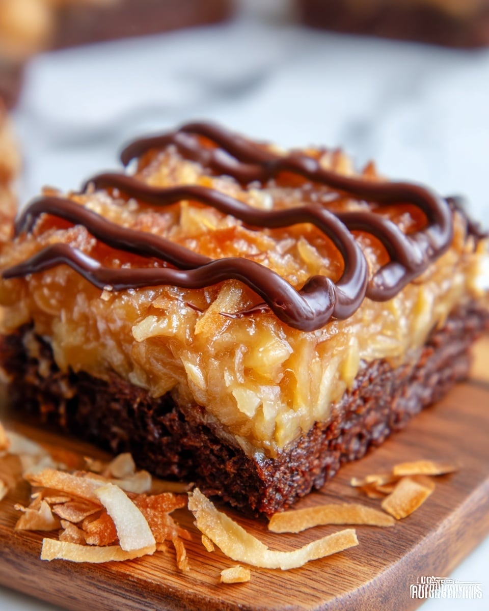 Easy Samoa Brownies Recipe - Recipe Image