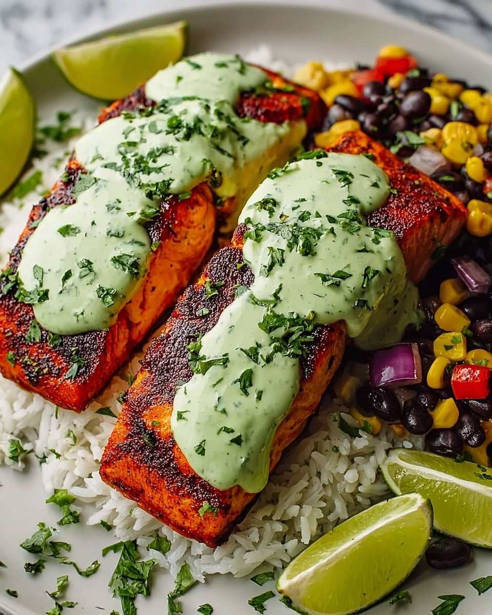 Zesty Cajun Salmon with Avocado & Lime Recipe - Recipe Image