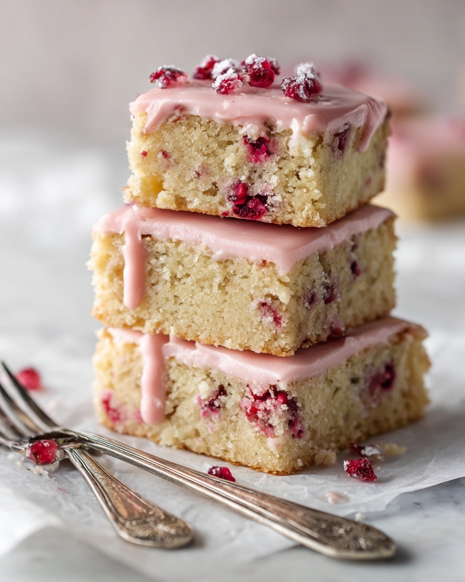 Strawberry Lemon Blondies Recipe