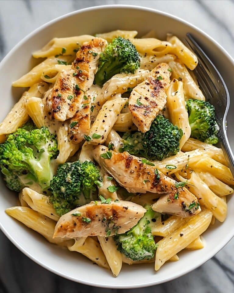 Chicken Broccoli Pasta with Tomato Cream Sauce Recipe