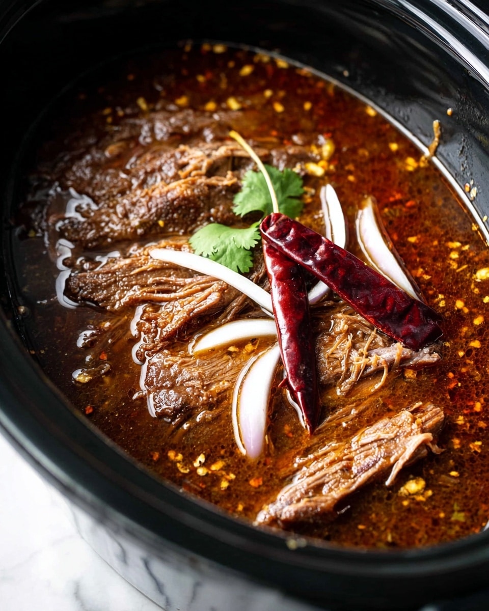 Crock Pot Birria Tacos with Rich Consommé Recipe - Recipe Image