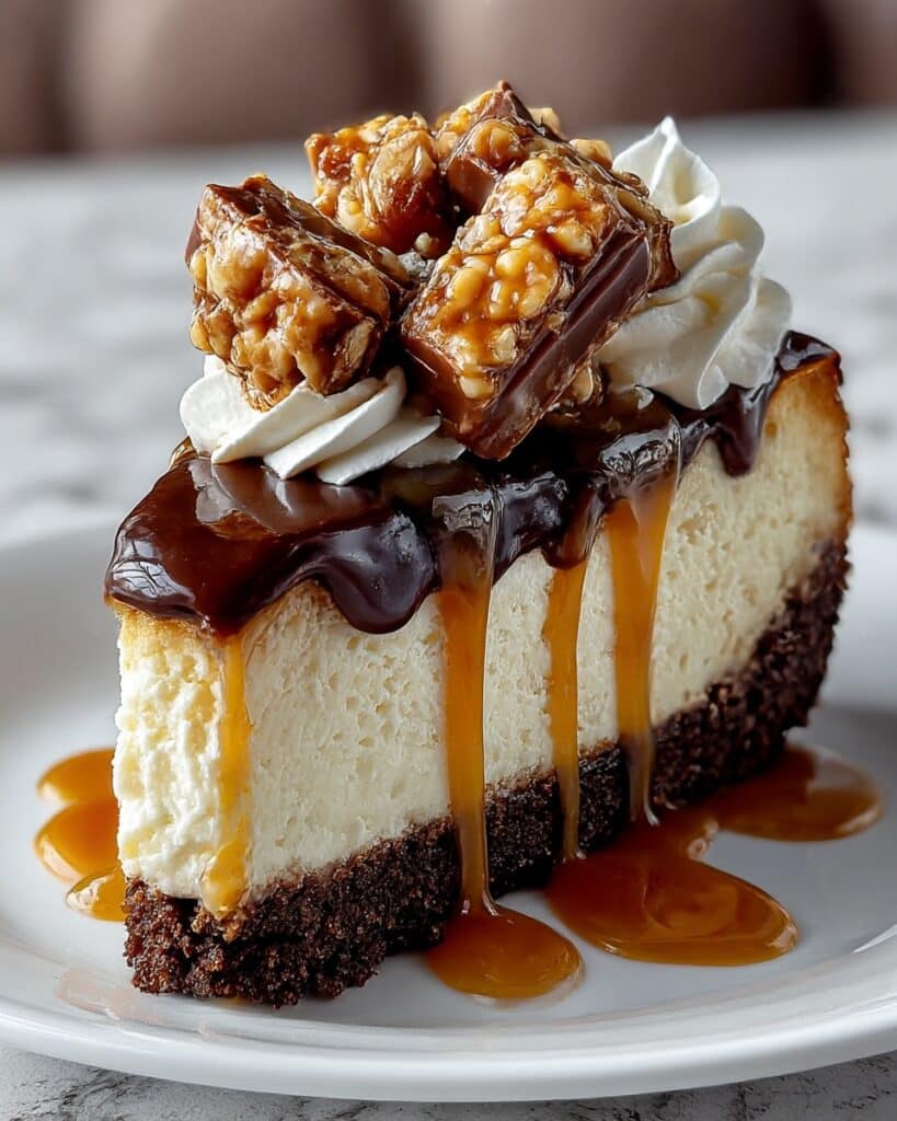 Easy Snickers Cheesecake Recipe