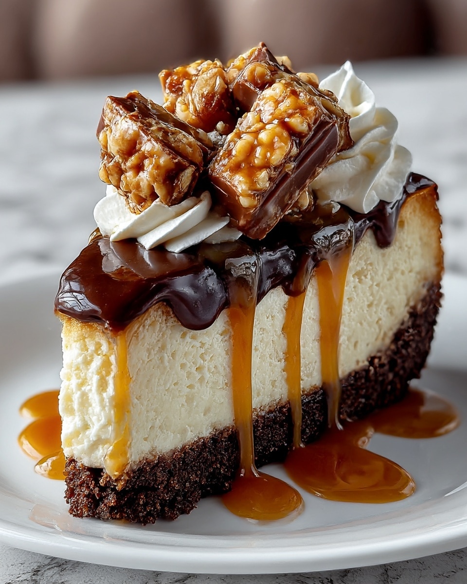 Easy Snickers Cheesecake Recipe