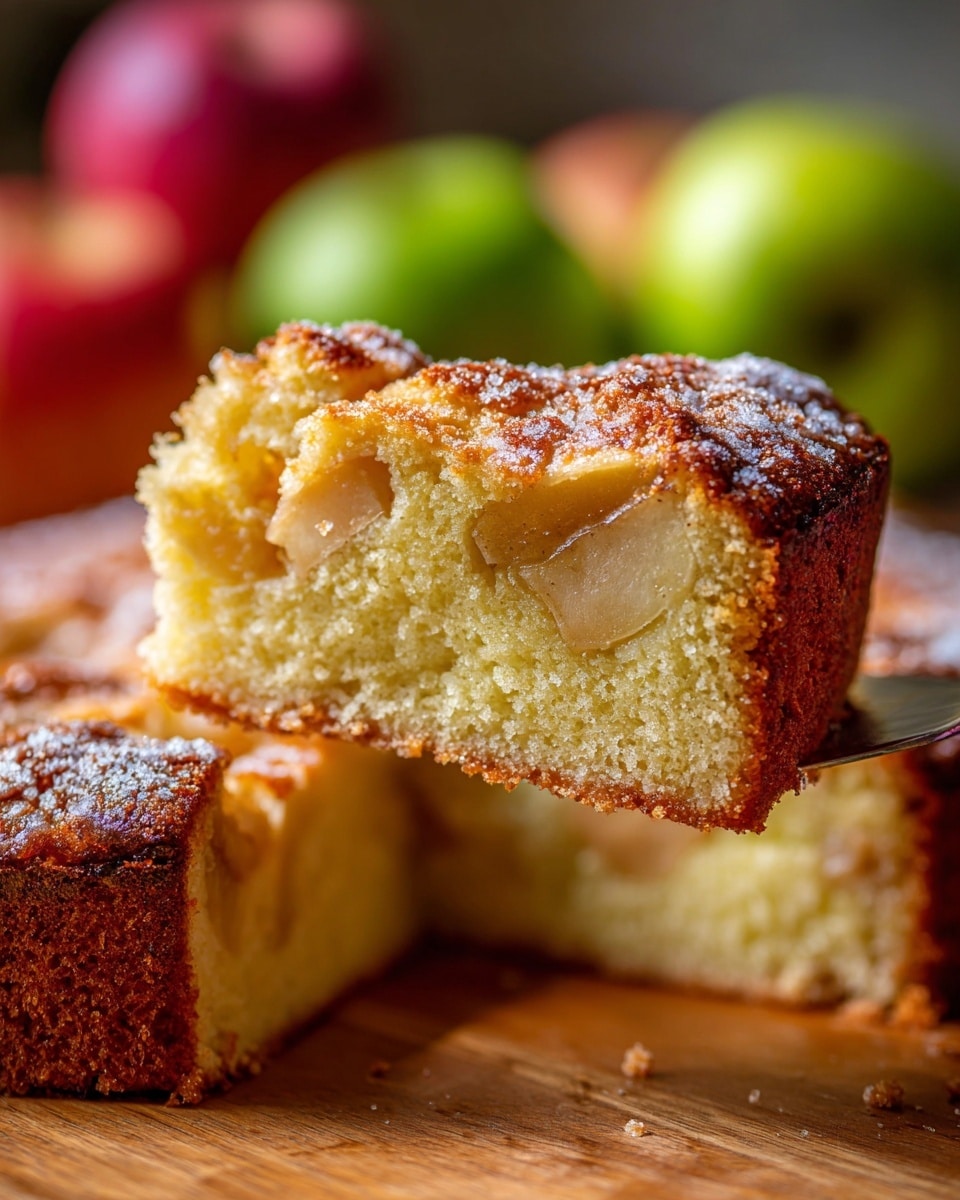 Irish Apple Cake with Custard Sauce Recipe