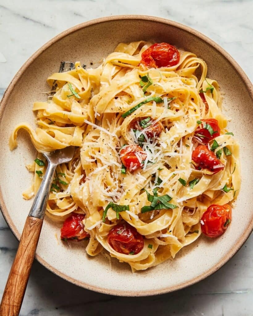 Tomato Garlic Butter Pasta Recipe