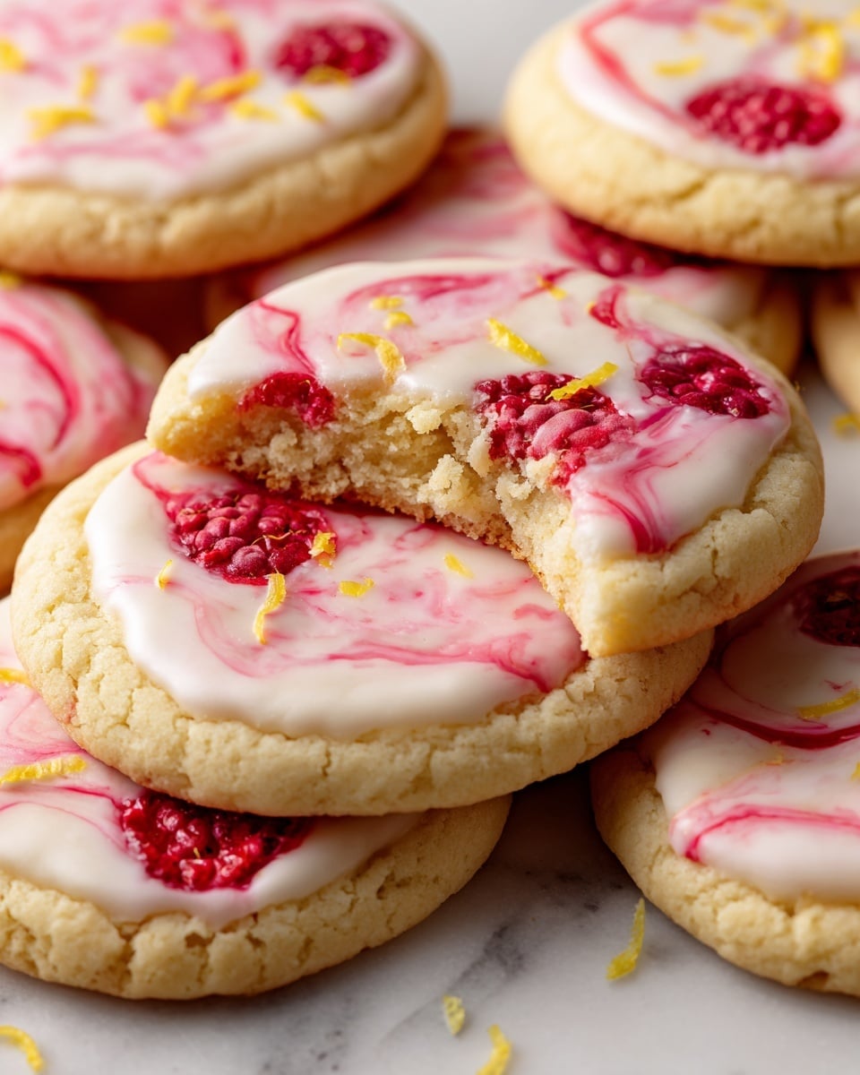 Lemon Raspberry Cookies Recipe - Recipe Image