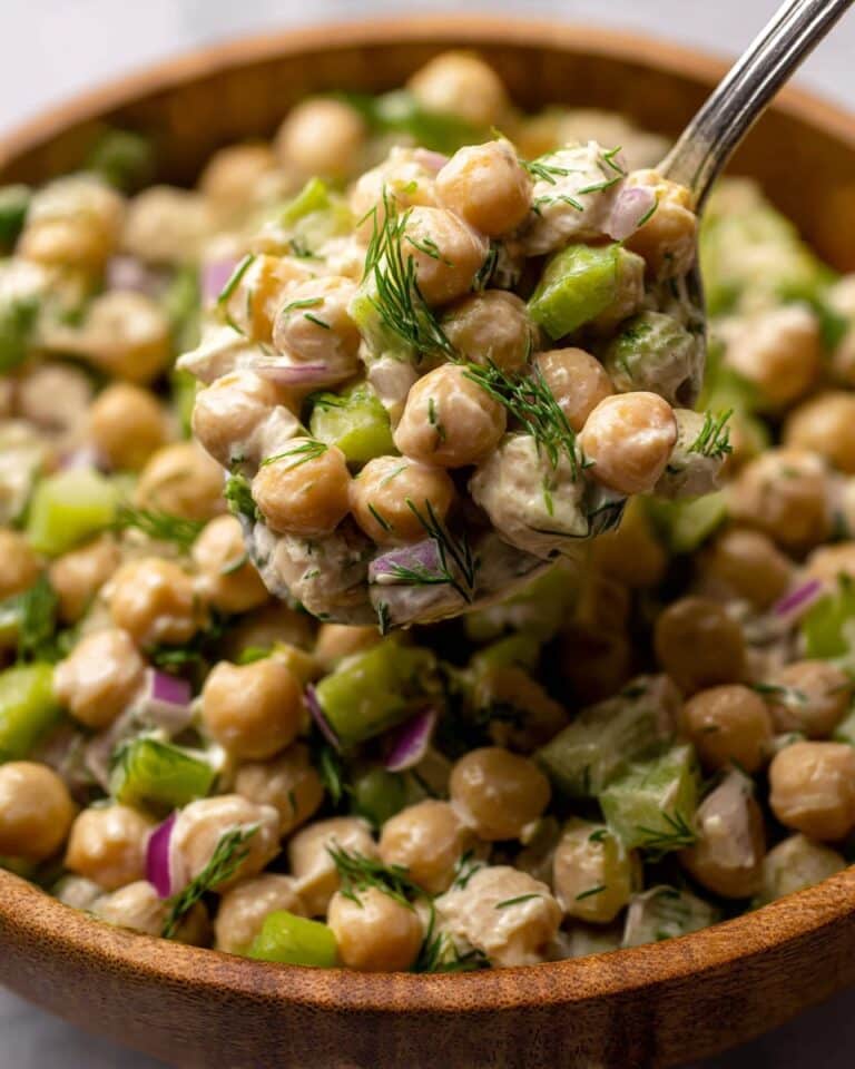 Healthy Tuna Garbanzo Bean Salad Recipe