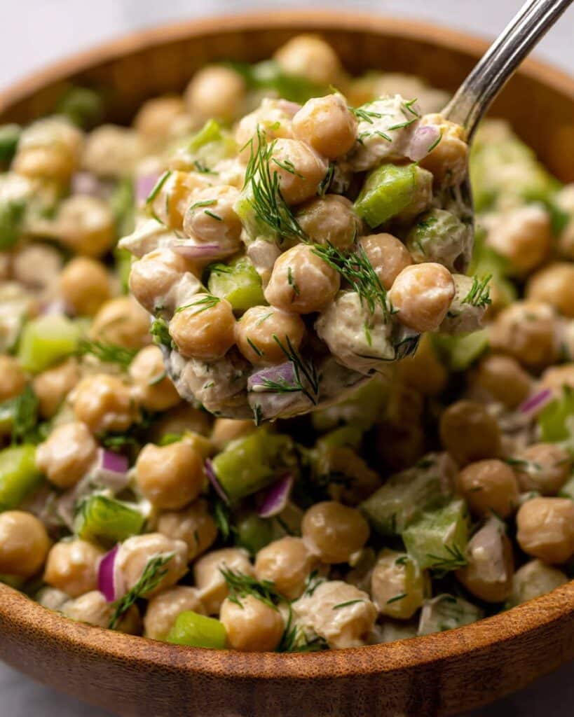 Healthy Tuna Garbanzo Bean Salad Recipe