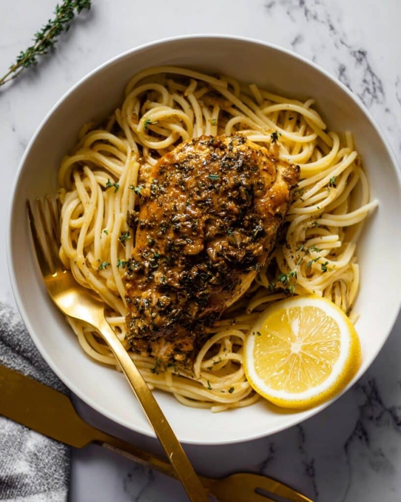 Creamy Lemon Herb Parmesan Chicken Recipe