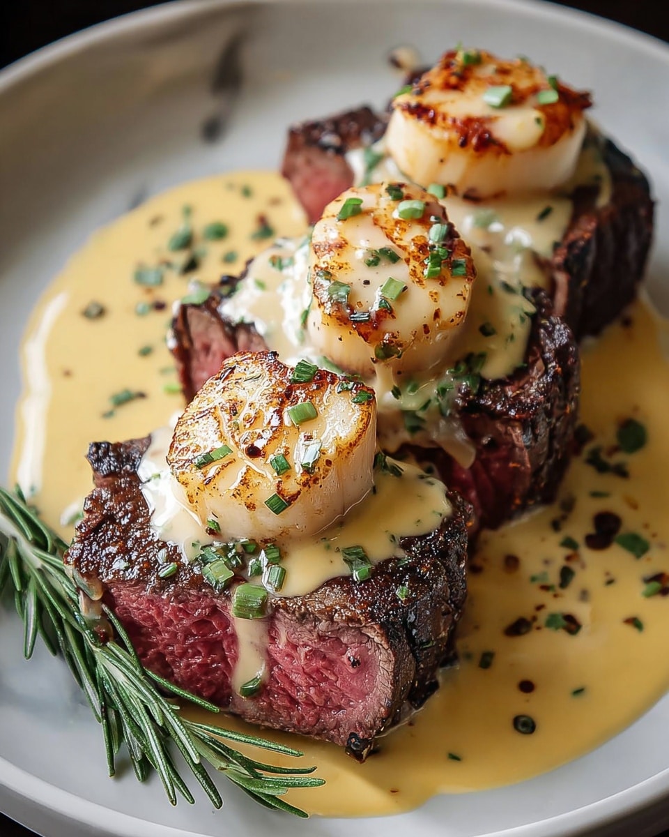 Crab-Stuffed Beef Tenderloin with Béarnaise Sauce Recipe - Recipe Image